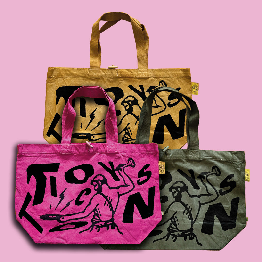 Customized Toy Tonics Shopping Bag - Limited Edition - yellow