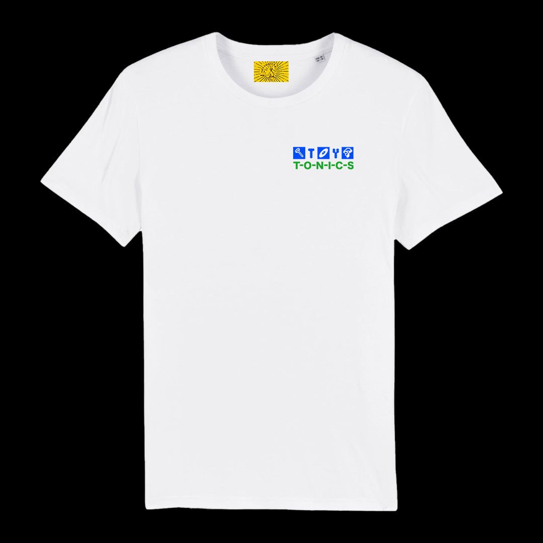 Toy Tonics House Love Shirt - Green/Blue on White