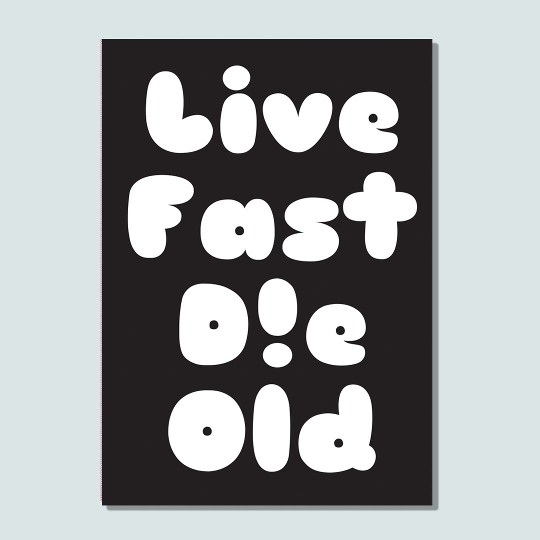 Toy Tonics Live Fast Poster