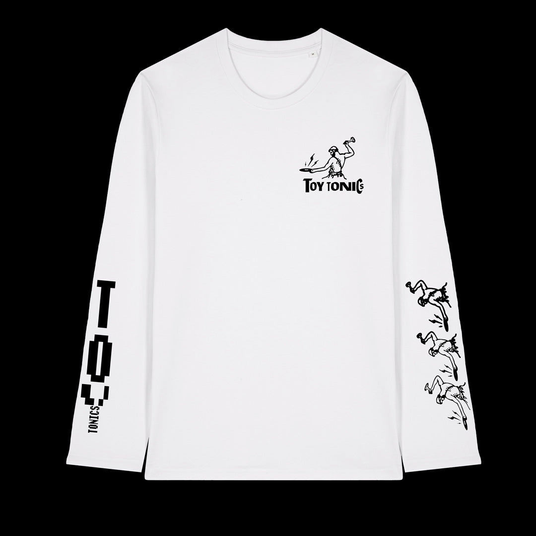 Toy Tonics Longsleeve by M.I.R.U.E.L - Black on White