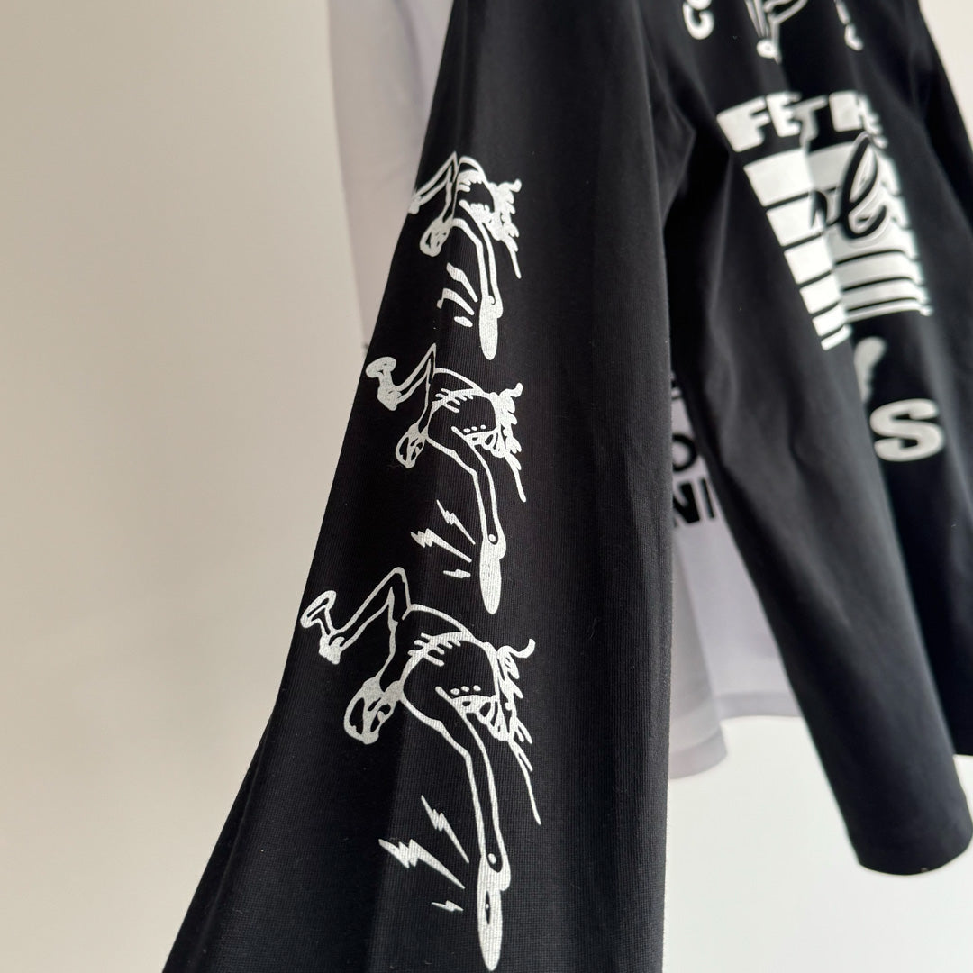 Toy Tonics Longsleeve by M.I.R.U.E.L - White on Black