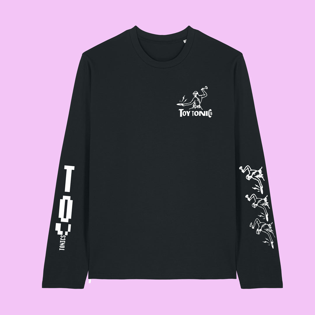 Toy Tonics Longsleeve by M.I.R.U.E.L - White on Black