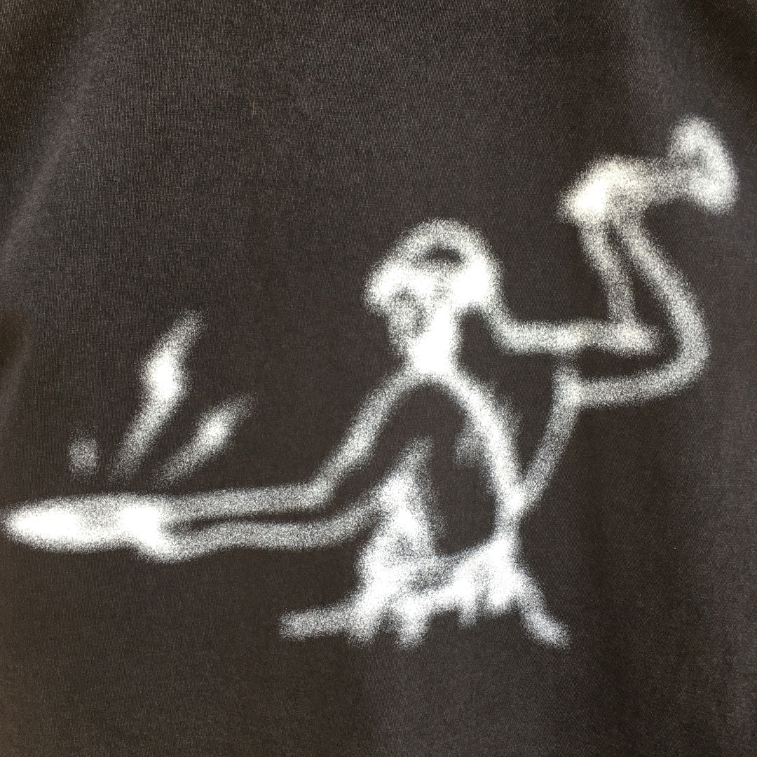 Toy Tonics Sprayed Shirt - White on Dyed Black