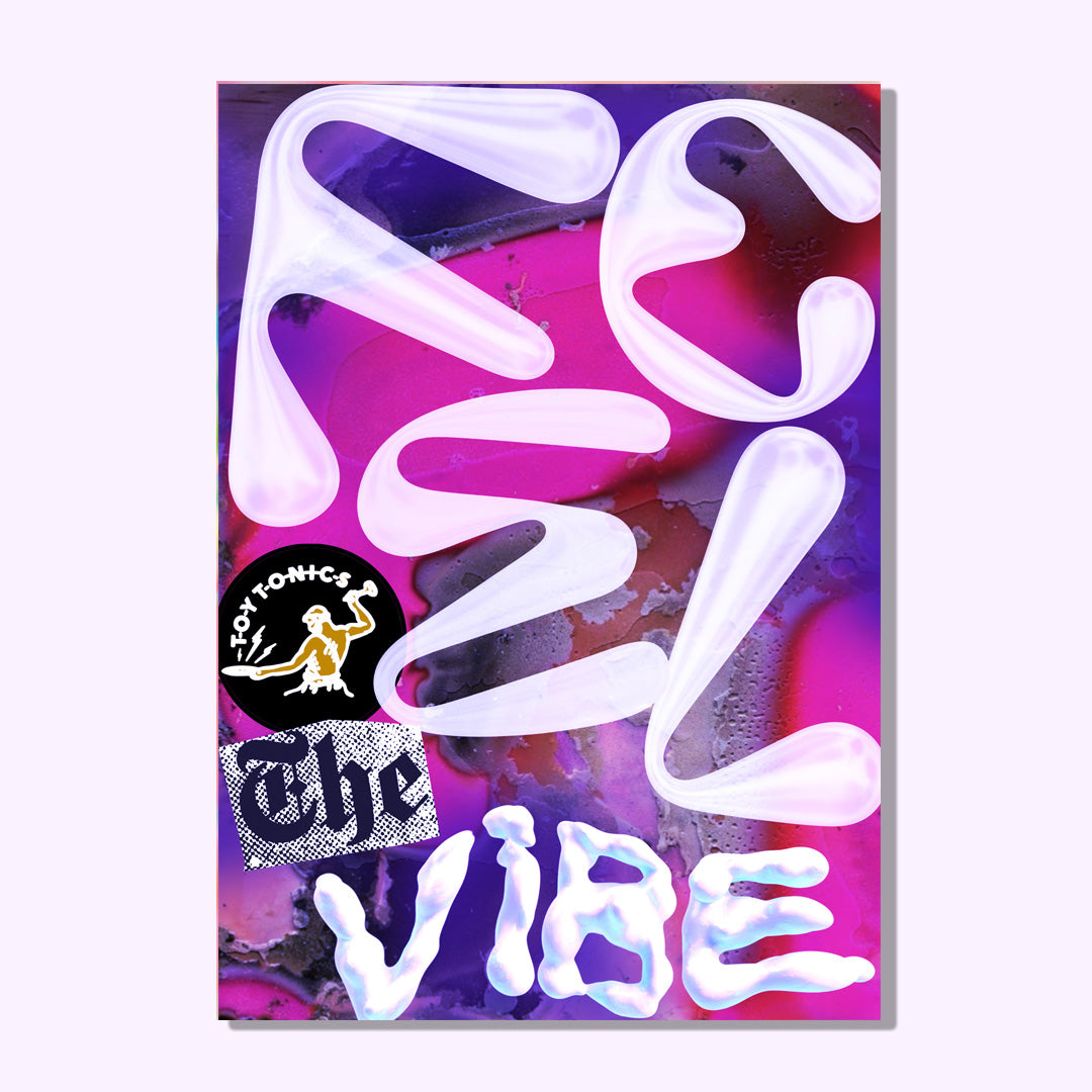 Toy Tonics Cloud Poster - Pink