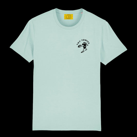 Toy Tonics Vibe Shirt - Black on Caribbean Blue