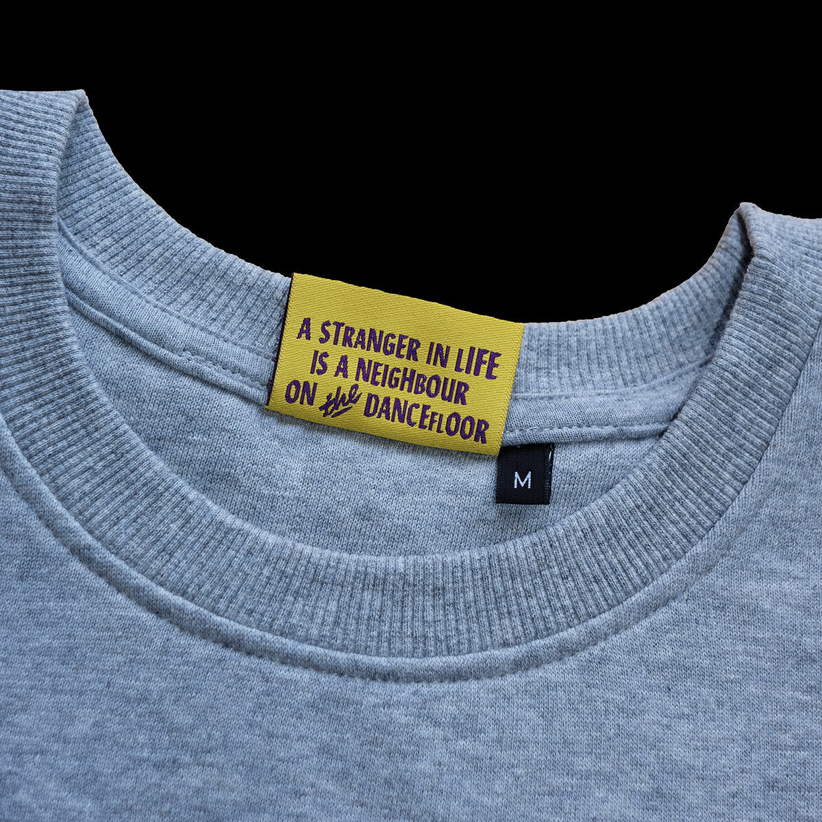 Toy Tonics Pocket Print Sweater - black on grey