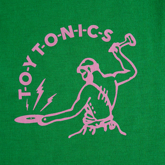 Logo Shirt - Pink on Green