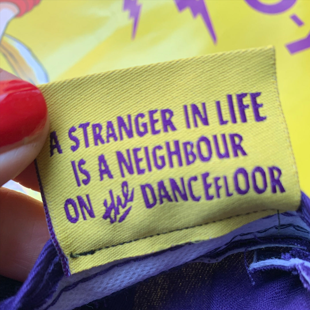 Embroidered Toy Tonics cap - yellow on purple - Ltd. Edition