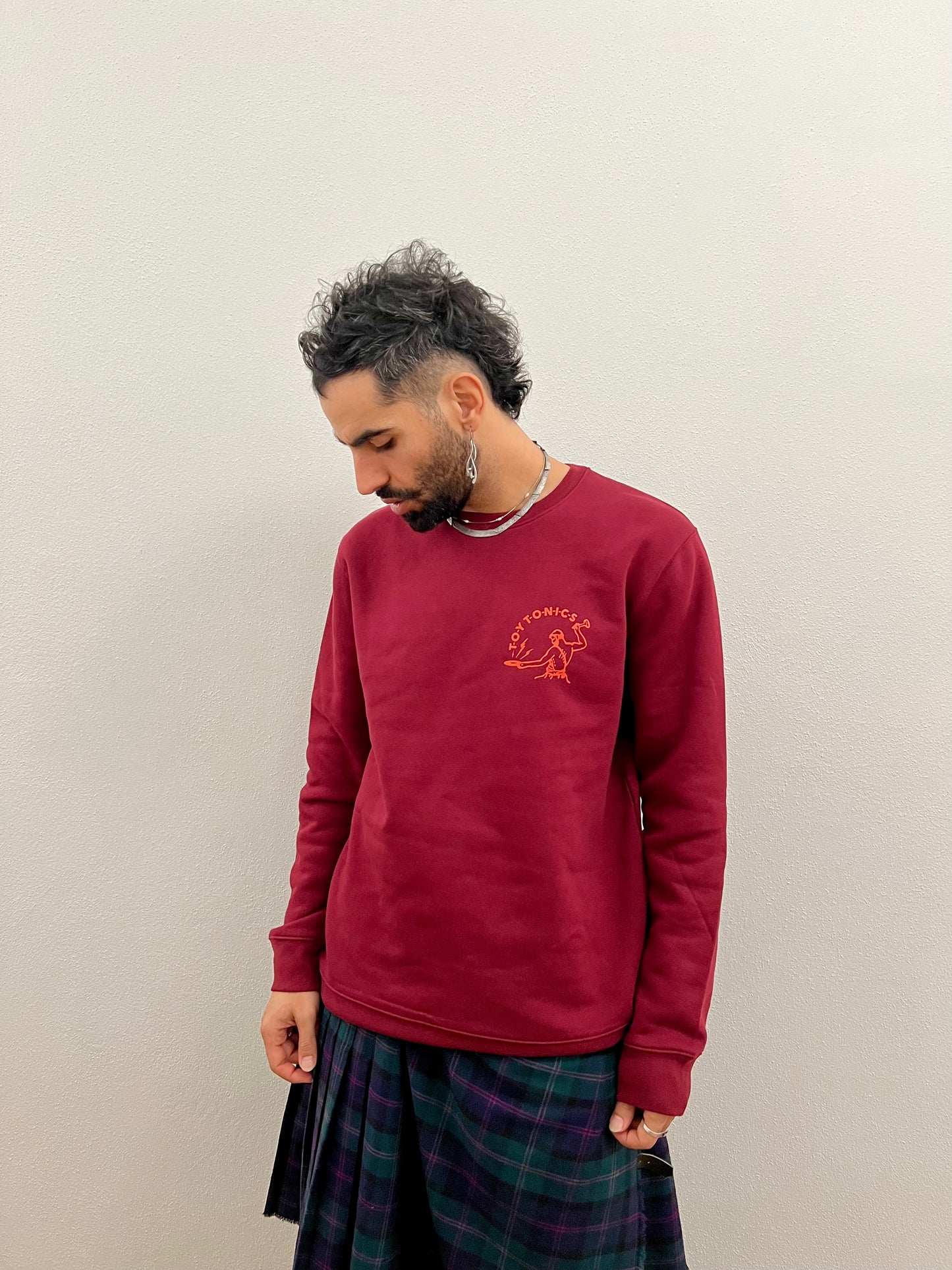Toy Tonics Logo Sweater – Burgundy