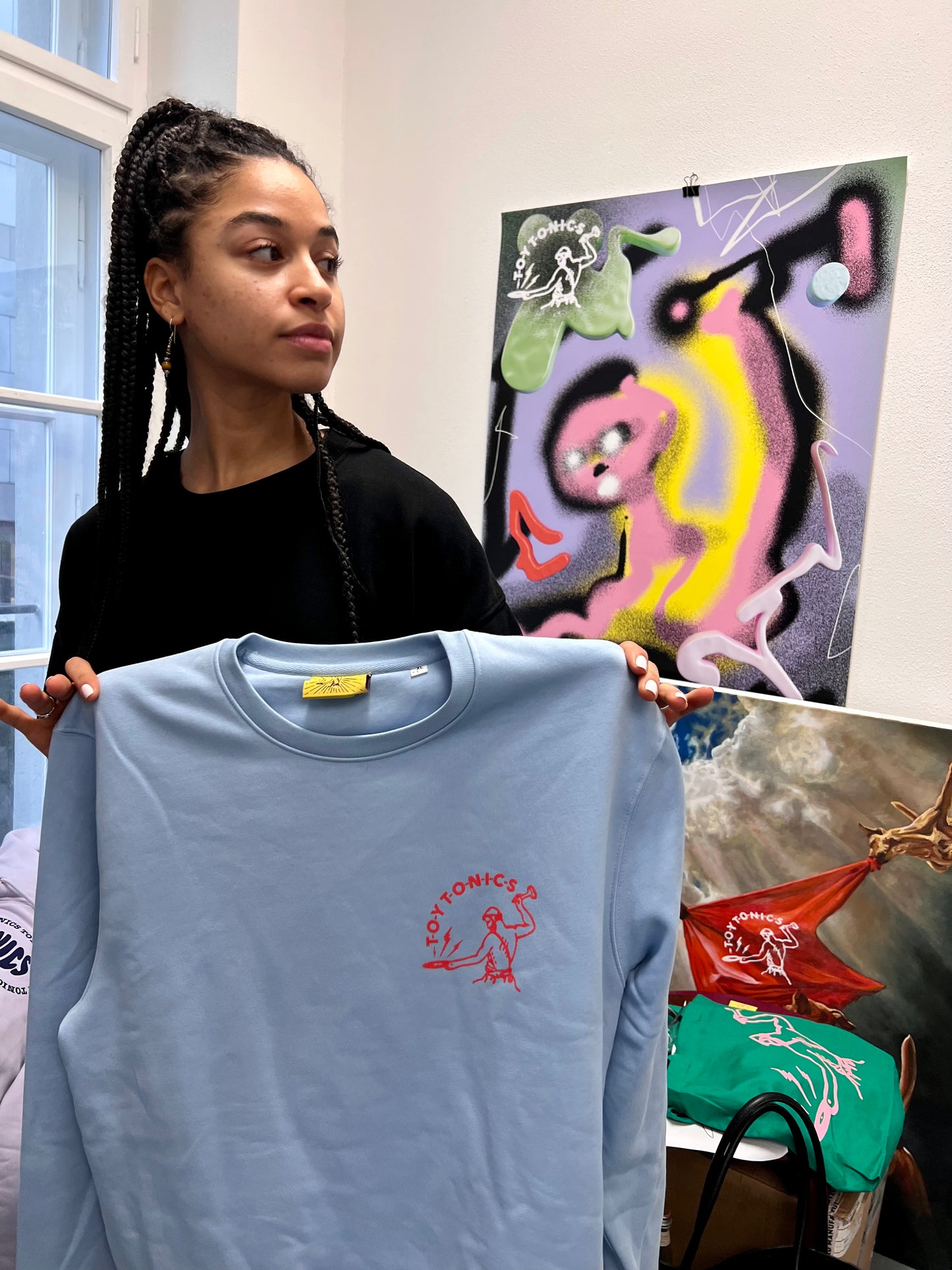 Toy Tonics Logo Sweater – Baby Blue