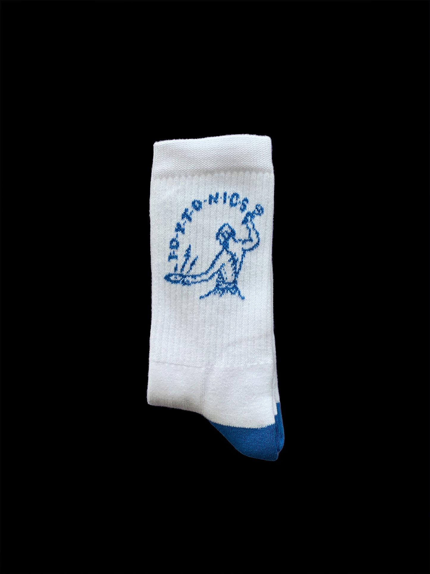 Toy Tonics tennis sock - white