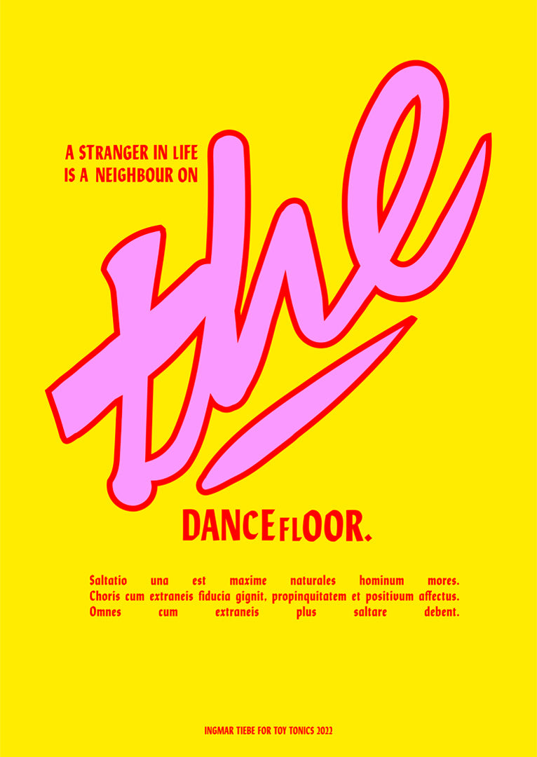 Toy Tonics Dancelfoor Poster - Yellow