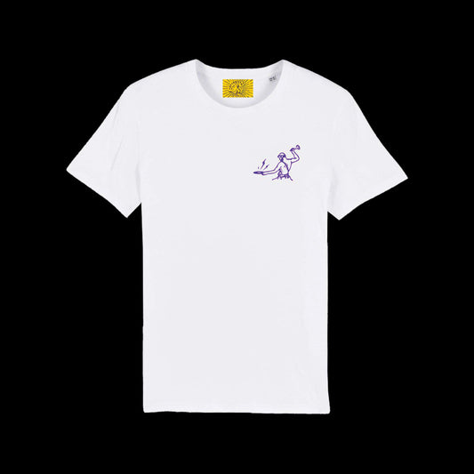 Vinyl Fetish T-Shirt 2nd edition - purple on white - Limited to 60