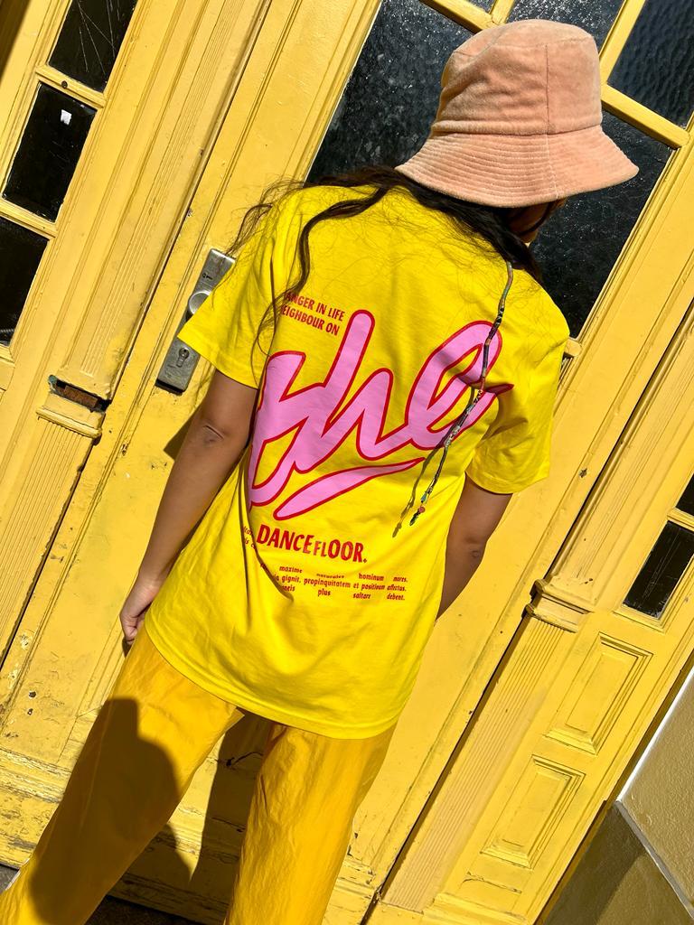 Dancefloor Shirt 2.0 - yellow XL