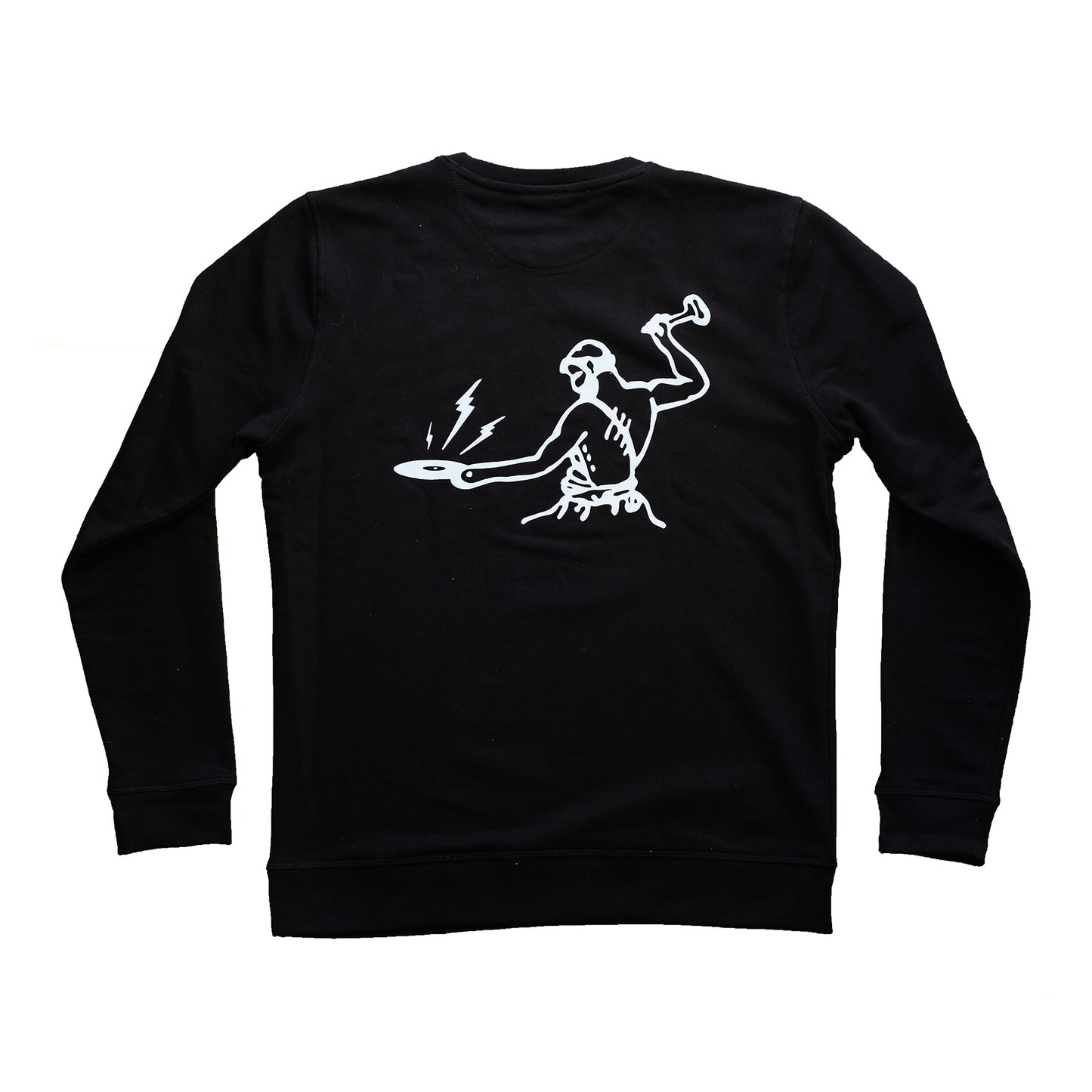 Sweater - black (big white back logo)