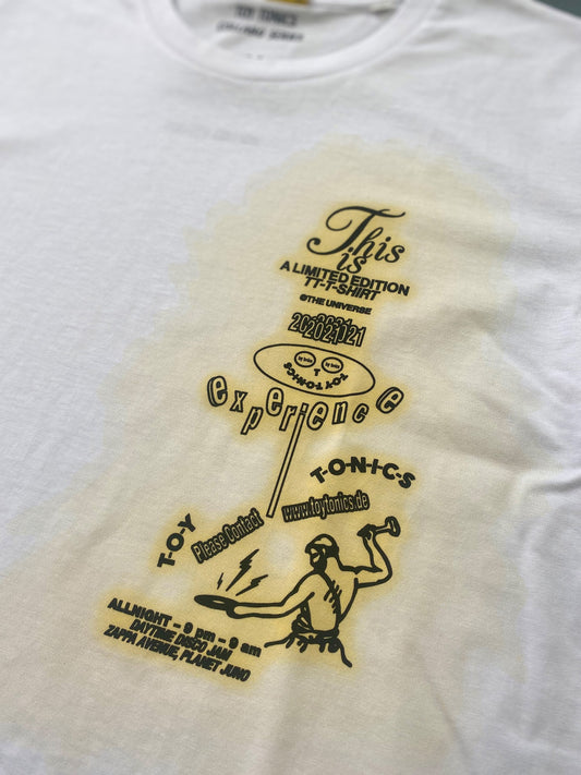 Toy Tonics Collabo Series No 4 x Leonhard Laupichler - White (Yellow Print) - Limited to 150