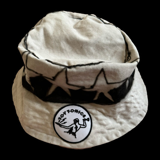 Customized Toy Tonics bucket hat - upcycling edition