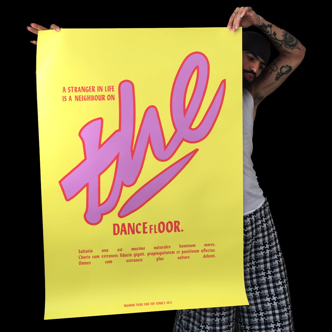 Toy Tonics Dancelfoor Poster - Yellow