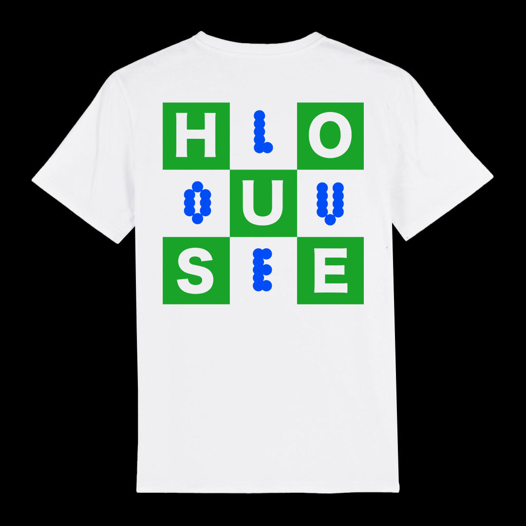 Toy Tonics House Love Shirt - Green/Blue on White
