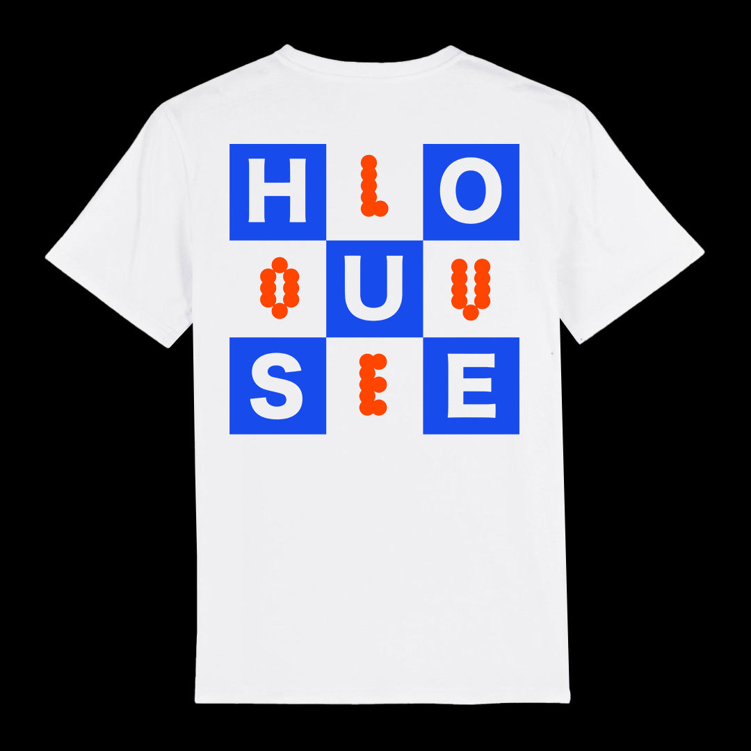 Toy Tonics House Love Shirt - Blue/Red on White