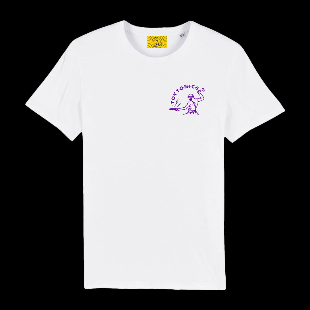 Logo Shirt - Purple on White