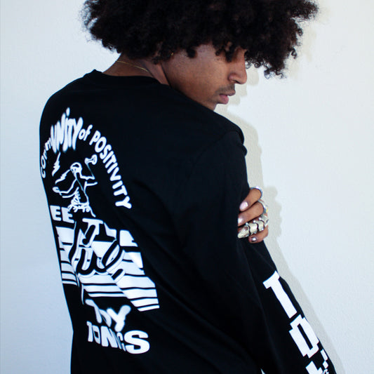 Toy Tonics Longsleeve by M.I.R.U.E.L - White on Black