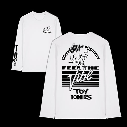 Toy Tonics Longsleeve by M.I.R.U.E.L - Black on White