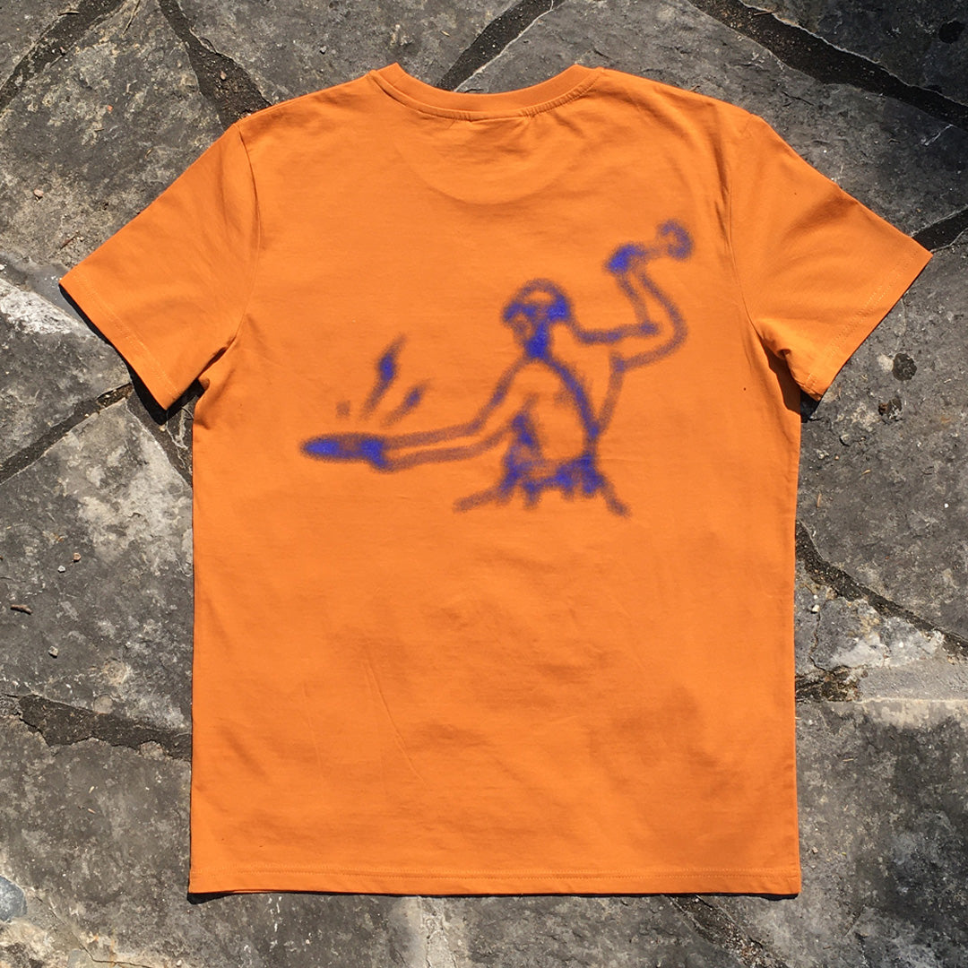 Toy Tonics Sprayed Shirt - Blue on Brown