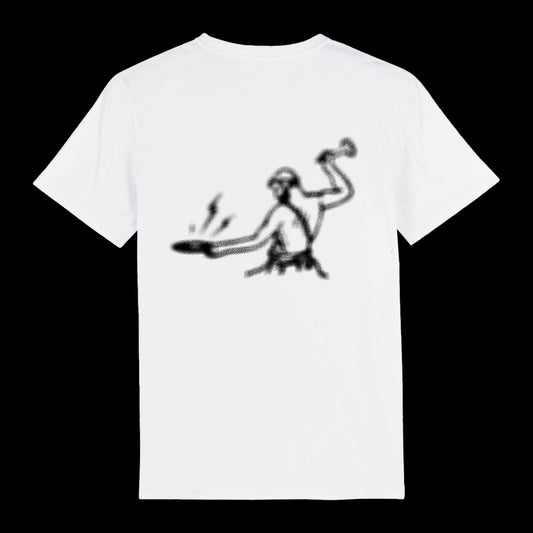 Toy Tonics Sprayed Shirt - Black/Blue on White