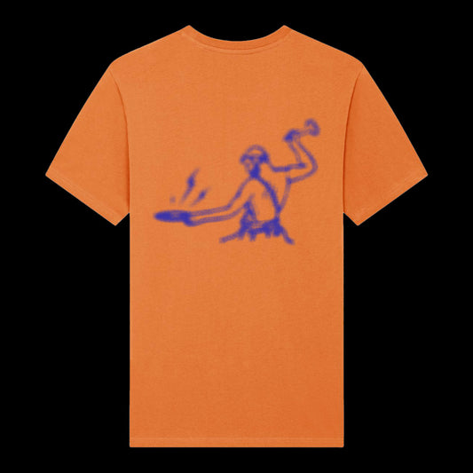 Toy Tonics Sprayed Shirt - Blue on Brown