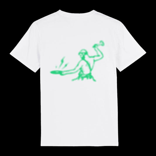 Toy Tonics Sprayed Shirt - Green/Purple on White