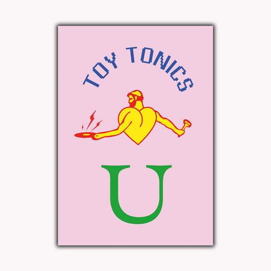 Toy Tonics Loves U Poster -Pink