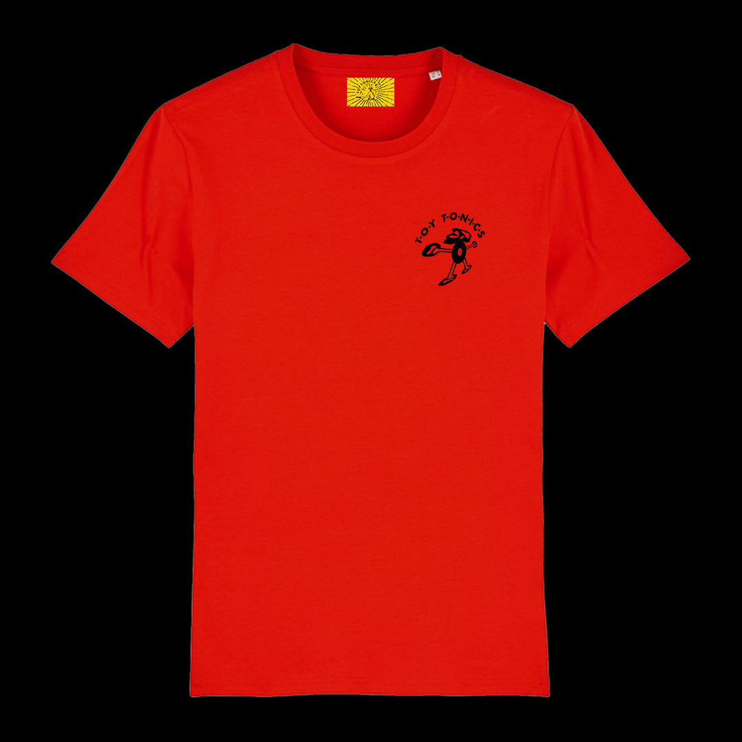 Toy Tonics Vibe Shirt - Black on Red
