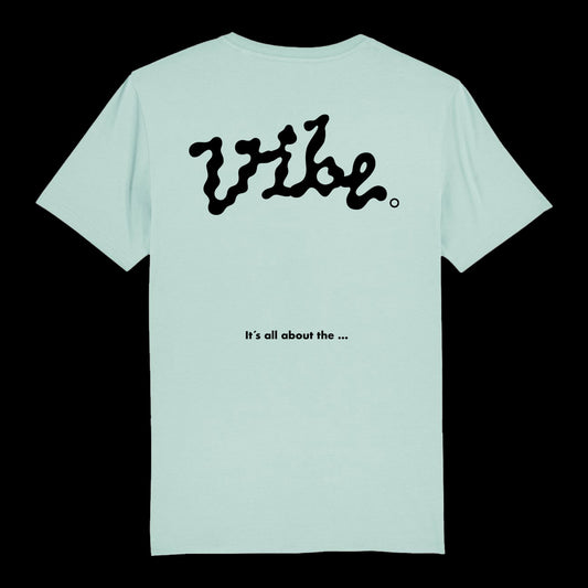 Toy Tonics Vibe Shirt - Black on Caribbean Blue