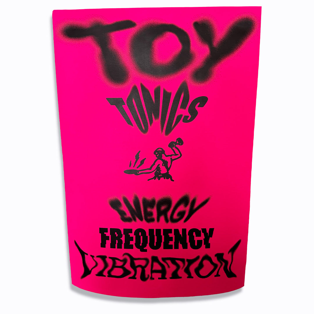 Toy Tonics Energy Poster -  NEON Pink