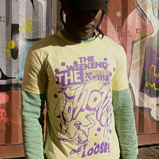 Toy Tonics Weekend Shirt - Purple on Butter