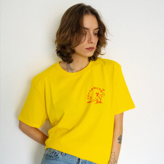Logo Shirt - Red on Yellow