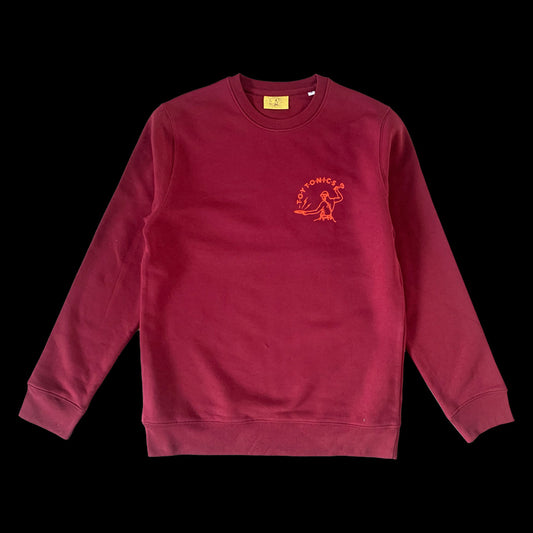 Toy Tonics Logo Sweater – Burgundy