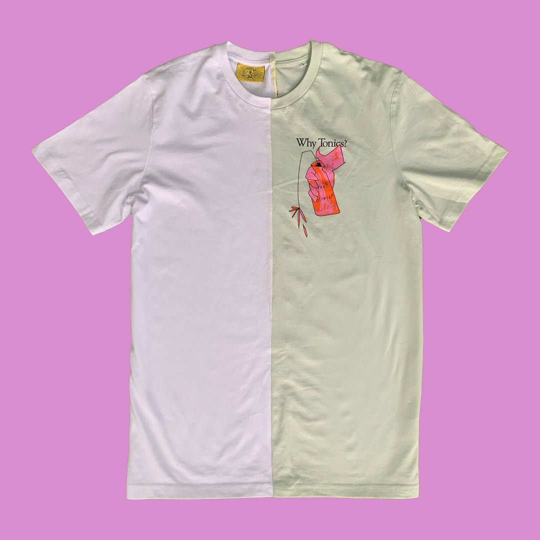 Customized Toy Tonics Shirt - Upcycling Edition - Half White