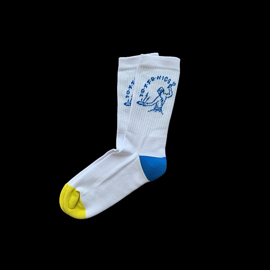 Toy Tonics tennis sock - white
