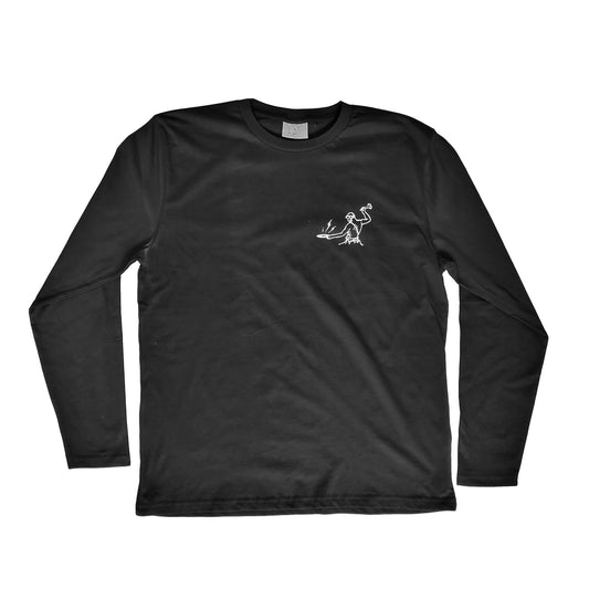 Paso Longsleeve - white on black - Limited to 150