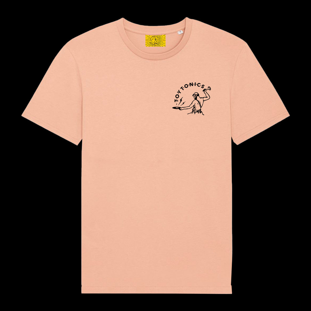 Logo Shirt - Black on Peach