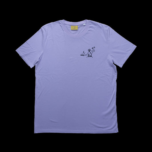 Toy Tonics Label T-Shirt - black on lavender